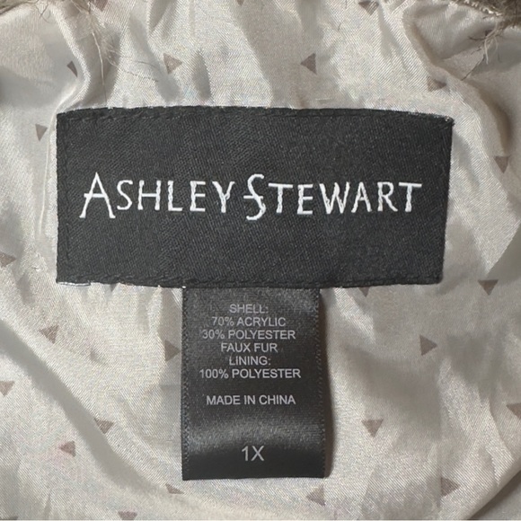 ASHLEY STEWART EUC Faux Fur Vest In 1X - Picture 3 of 4